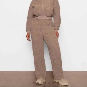 SKIMS Cozy Brown Track Pants